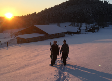 Verschneite Abendstimmung